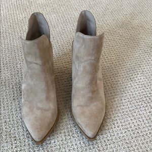 Steve Madden Beige Ankle Booties